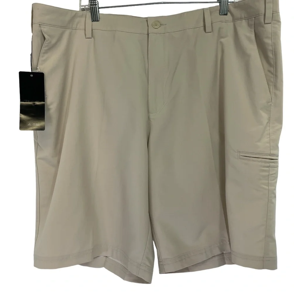Adidas Mens Sz 40 Beige Shorts (H41) NWTs MSRP $75‎